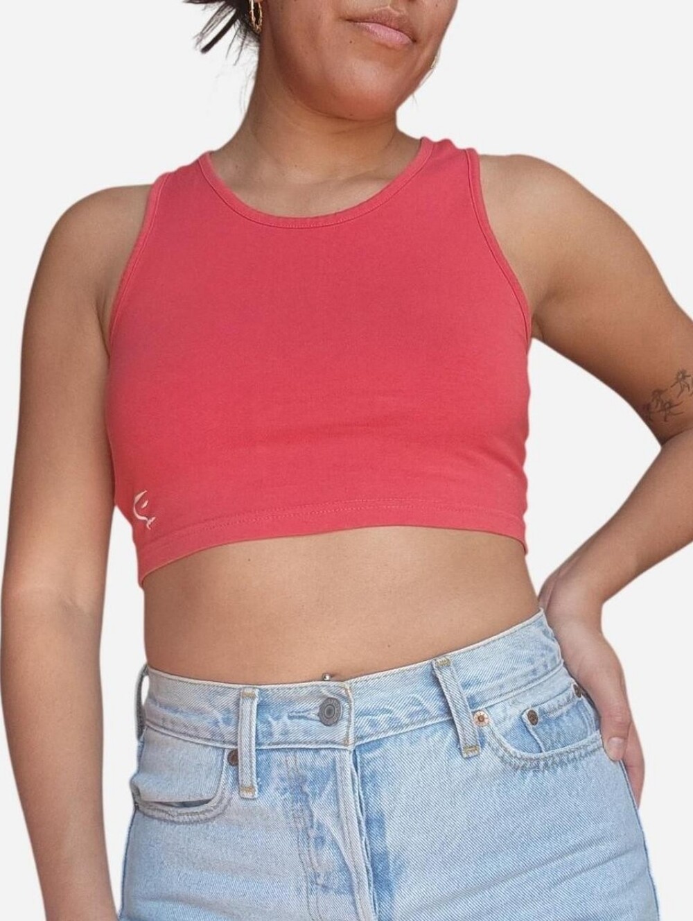 Gymshark Red Cotton Crop